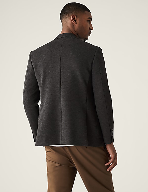 Textured Jersey Jacket with Stretch