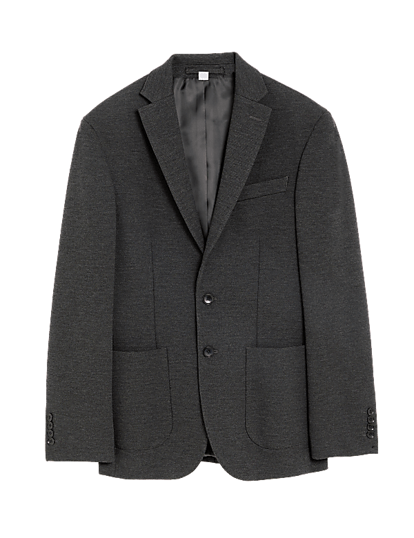 Textured Jersey Jacket with Stretch