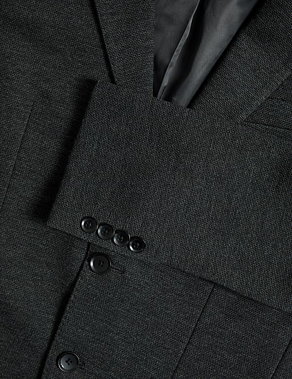 Textured Jersey Jacket with Stretch