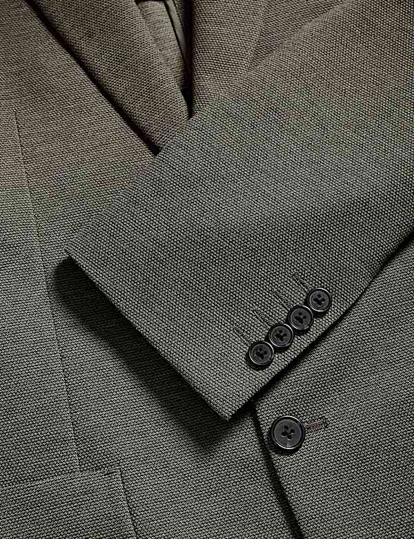 Tailored Fit Jersey Textured Blazer