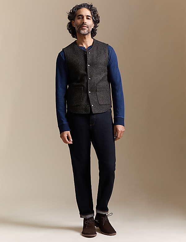Otley Pure British Wool Textured Gilet