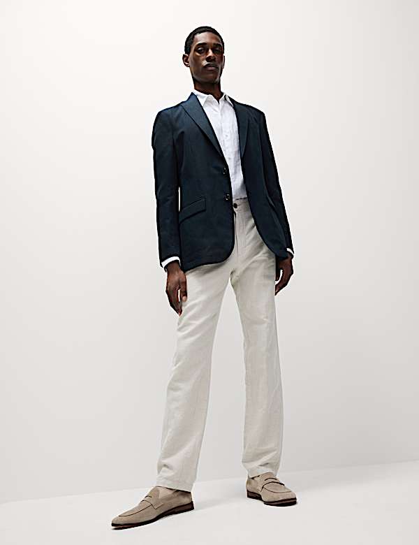 Tailored Fit Cotton Rich Laundered Jacket - ID