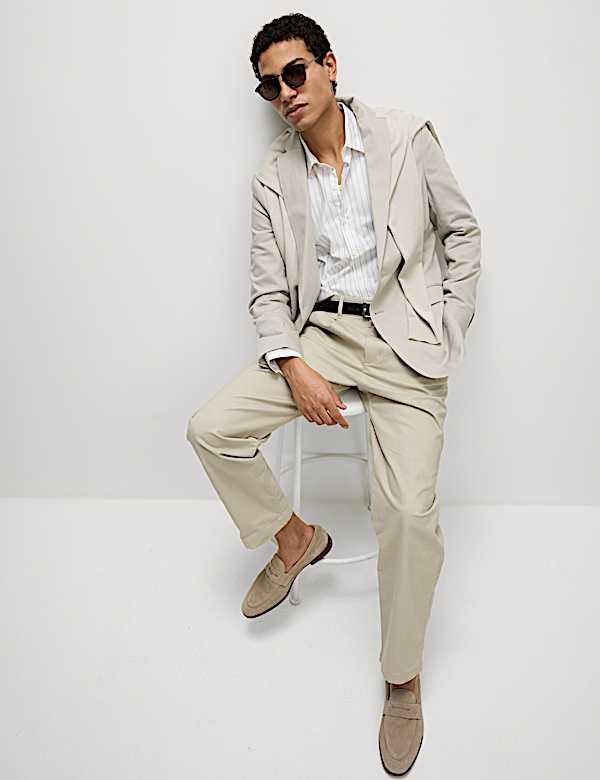 Veste lavée coupe ajustée en coton - LU