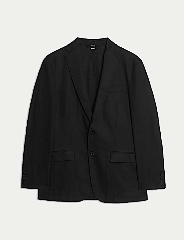 Tailored Fit Cotton Rich Laundered Jacket - BN