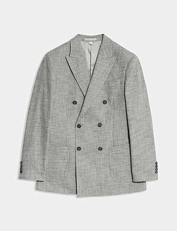 ז'קט חליפה בגזרה מחויטת מתערובת צמר איטלקי - IL