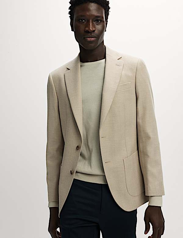 בלייזר סטרץ' בגזרה מחויטת בדוגמת הרינגבון - IL