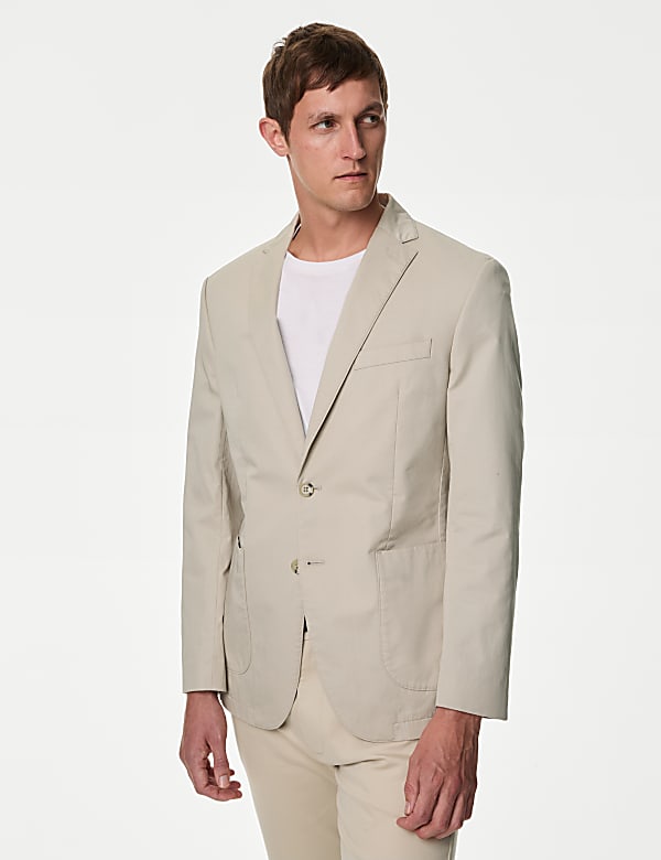 Soft cotton blazer discount