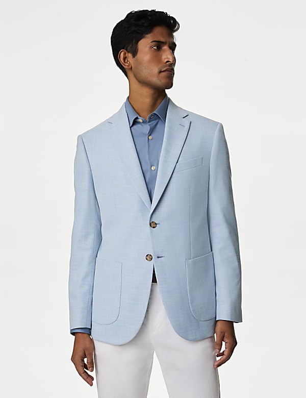 Textured Stretch Blazer - KG