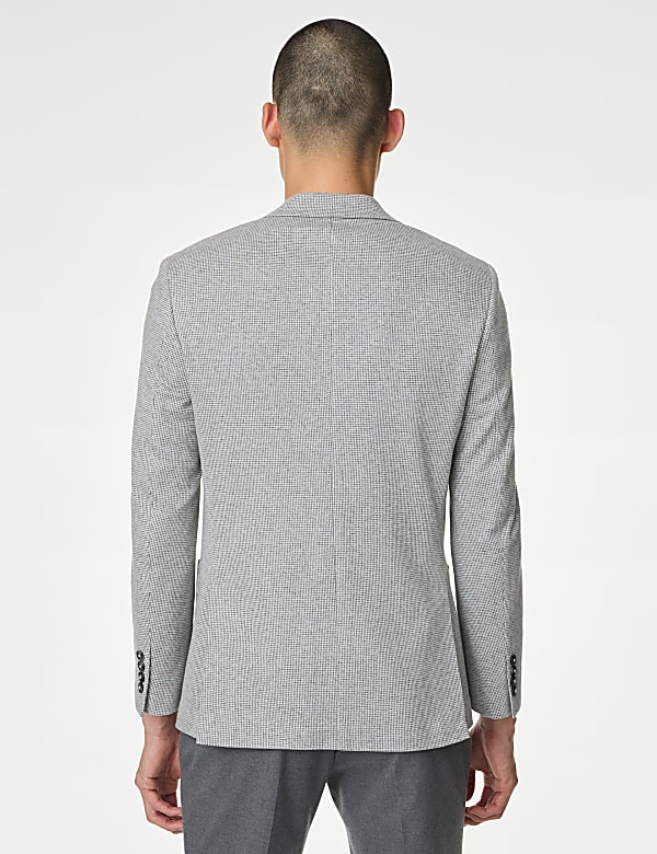 Tailored Fit Cotton Rich Puppytooth Blazer