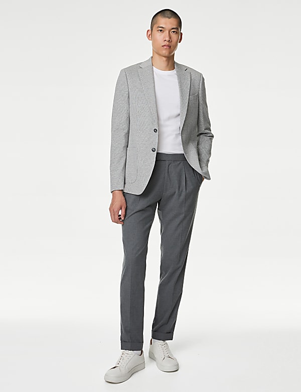 Tailored Fit Cotton Rich Puppytooth Blazer