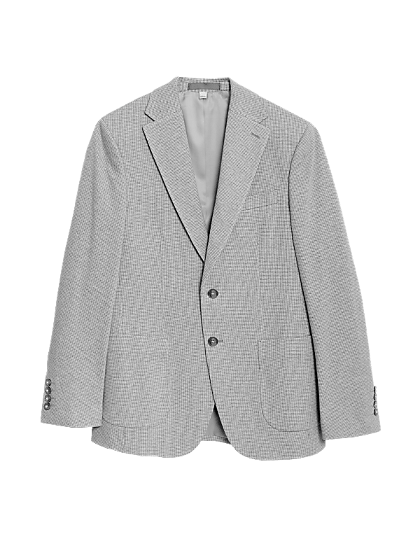 Tailored Fit Cotton Rich Puppytooth Blazer