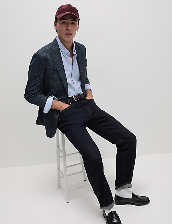 Tailored Fit Check Blazer