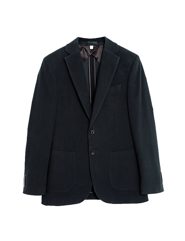 Italian Moleskin Single Breasted Blazer