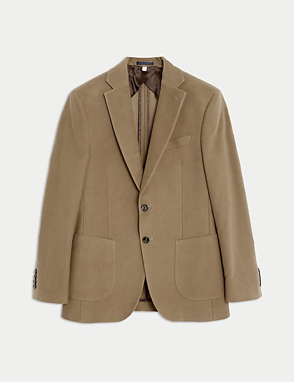 Italian Moleskin Single Breasted Blazer - TW