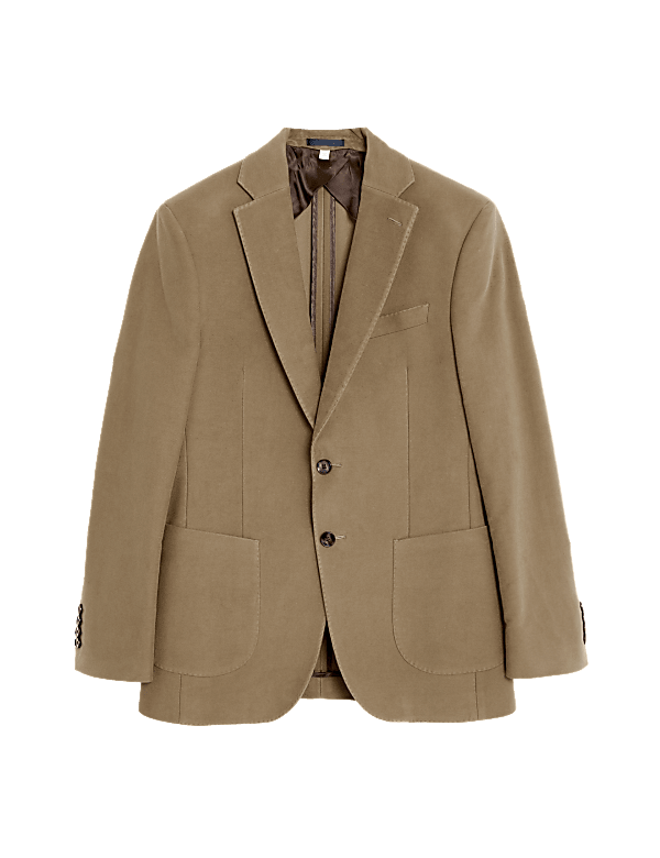 Italian Moleskin Single Breasted Blazer