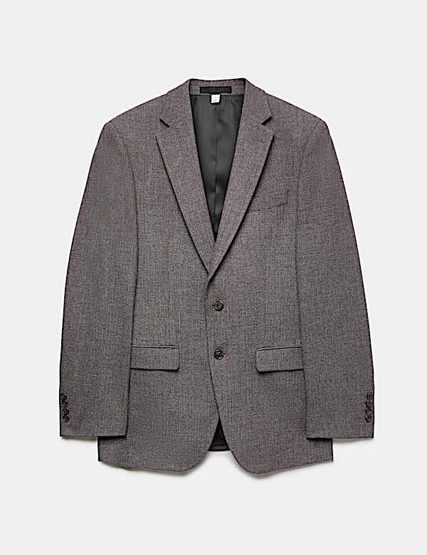 Tailored Fit Micro Check Suit Jacket - KR