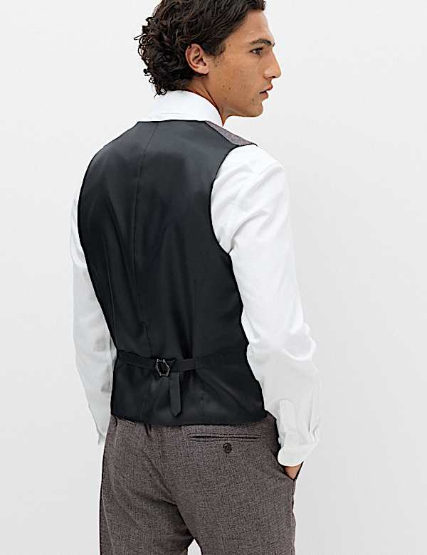 Gilet de costume &agrave; petits carreaux - CA