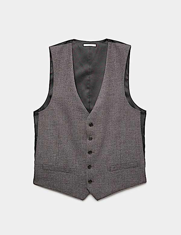 Gilet de costume &agrave; petits carreaux - CA