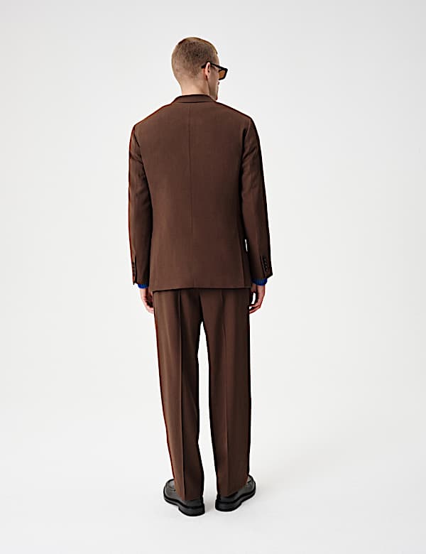 Veste tailleur en serg&eacute; extensible textur&eacute; - FR