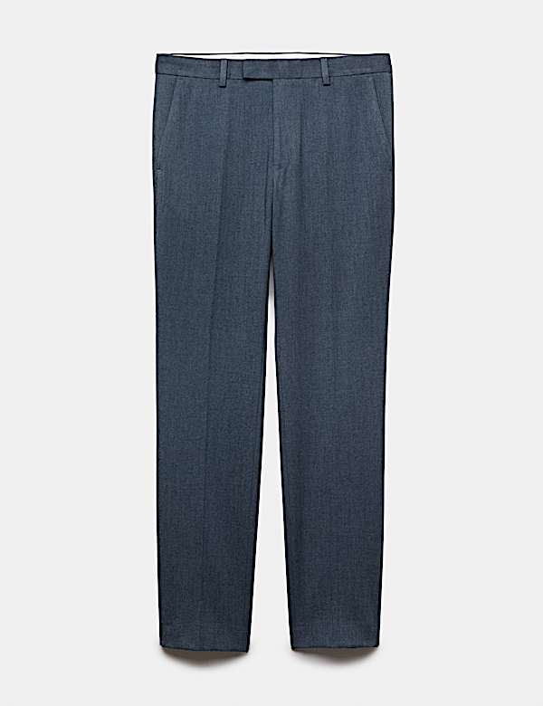 Slim Fit Twill Suit Trousers - MX