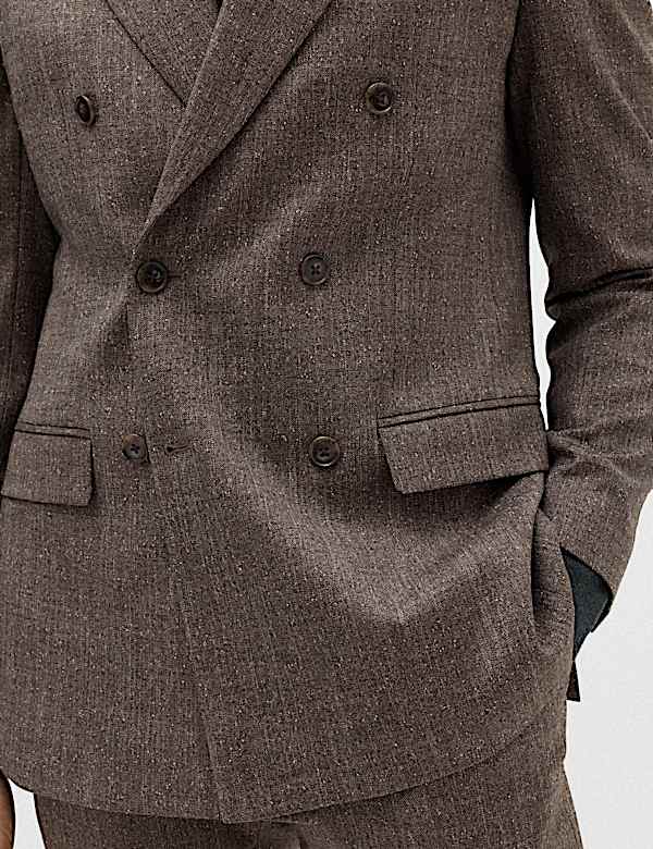 Tailored Fit Textured Stretch Suit Jacket - UA