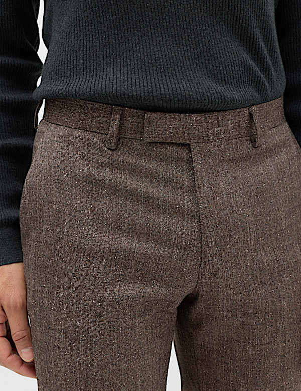 Tailored Fit Textured Suit Trouser - IL