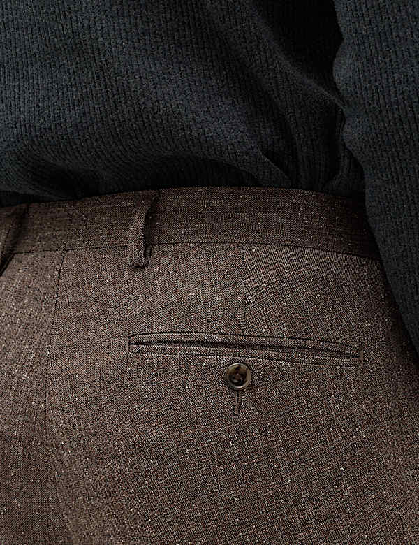 Tailored Fit Textured Suit Trouser - IL