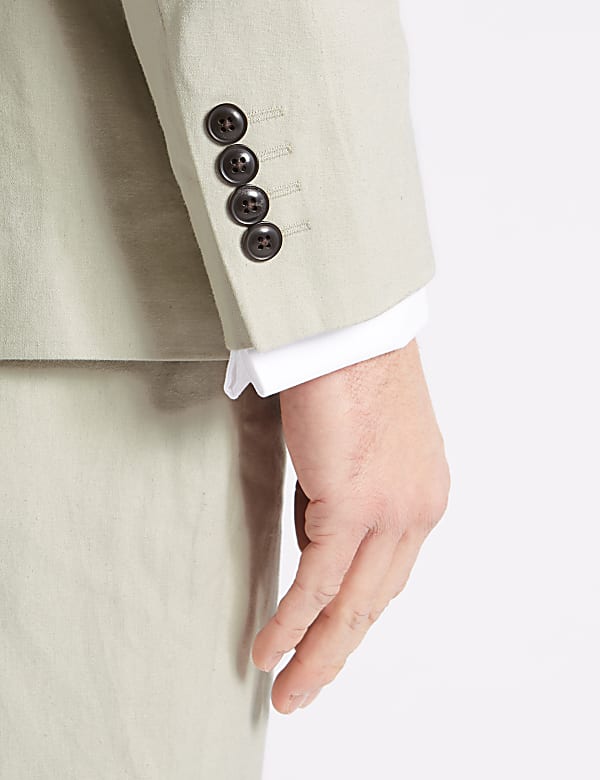 Linen Blend Regular Fit Suit Jacket