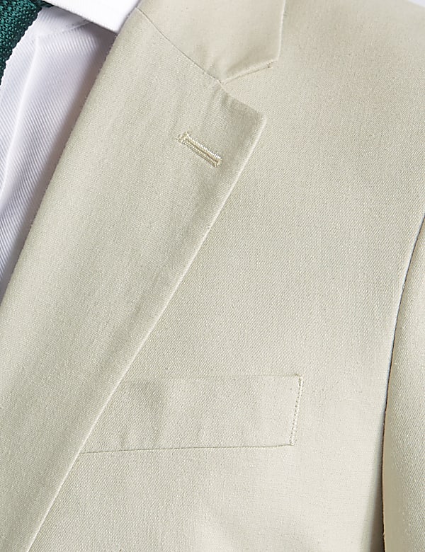 Linen Blend Regular Fit Suit Jacket