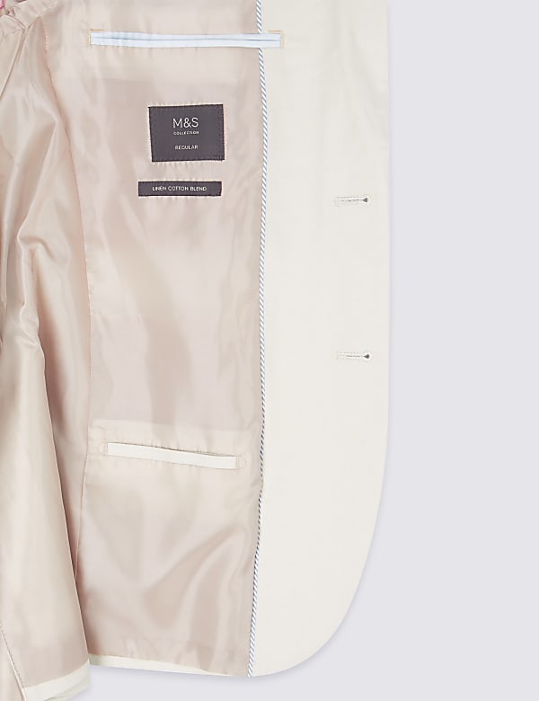 Linen Blend Regular Fit Suit Jacket