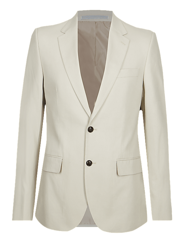 Linen Blend Regular Fit Suit Jacket