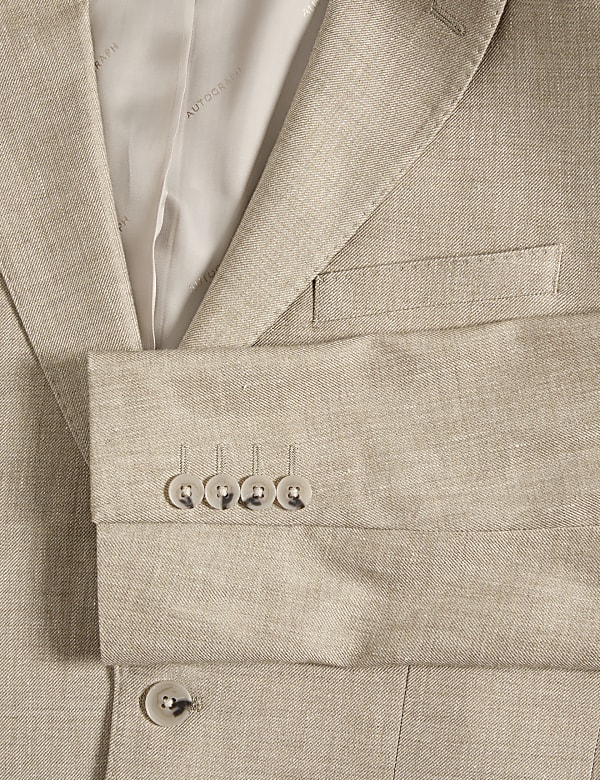 Tailored Fit Italian Linen Blend Twill Blazer