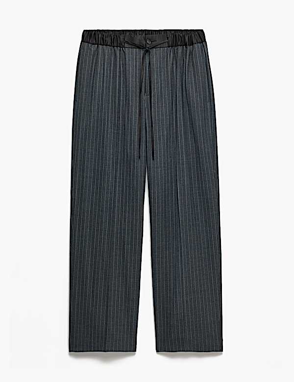 Relaxed Fit Striped Stretch Suit Trousers - KG