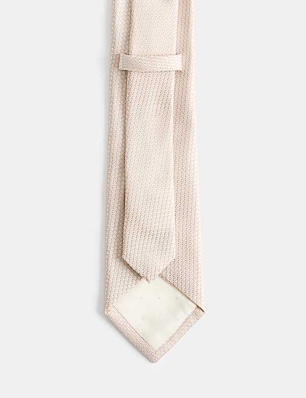 Textured Pure Silk Tie - HU