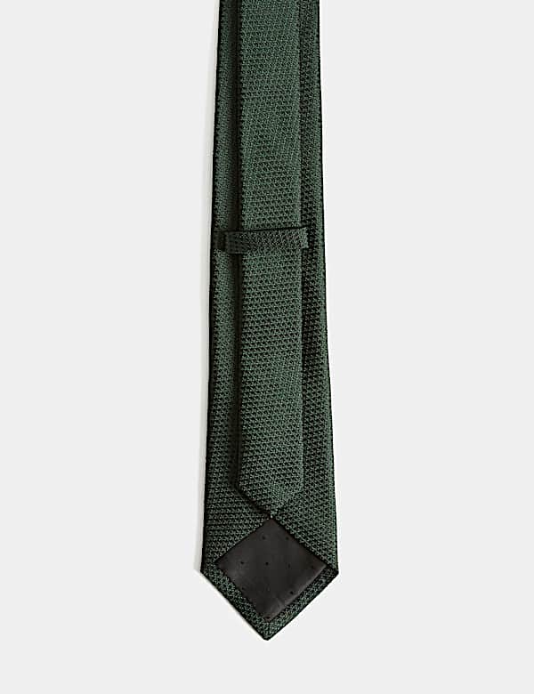 Textured Pure Silk Tie - US