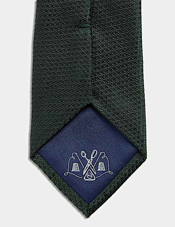 Cravate 100&nbsp;% soie &agrave; motif textur&eacute; - FR