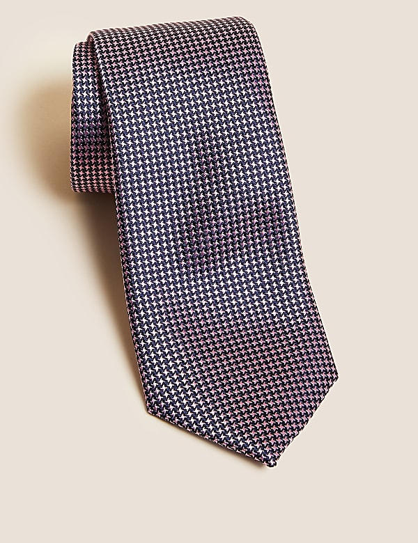 Check Pure Silk Tie