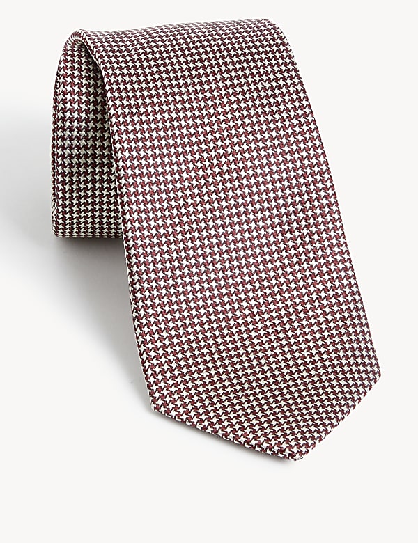 Check Pure Silk Tie
