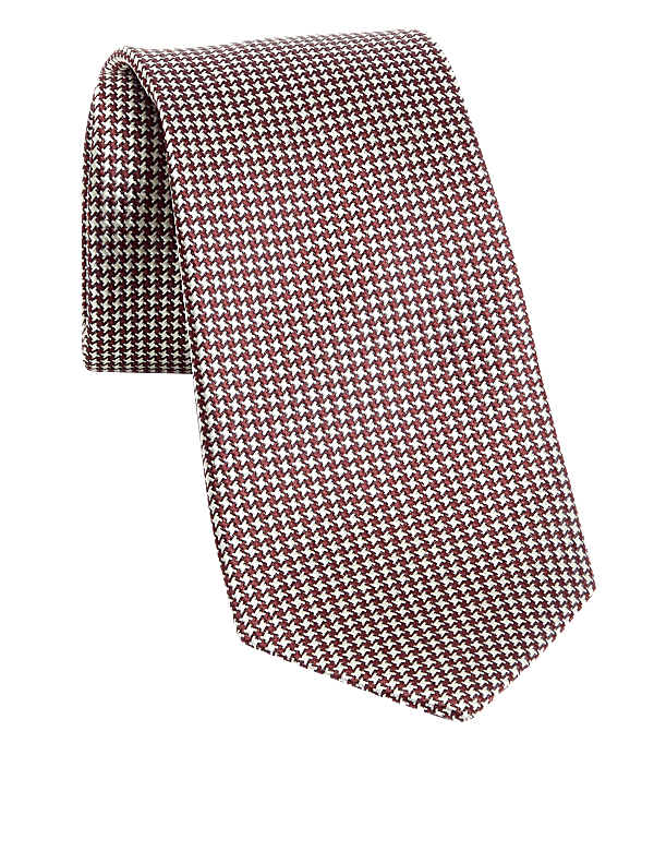 Check Pure Silk Tie