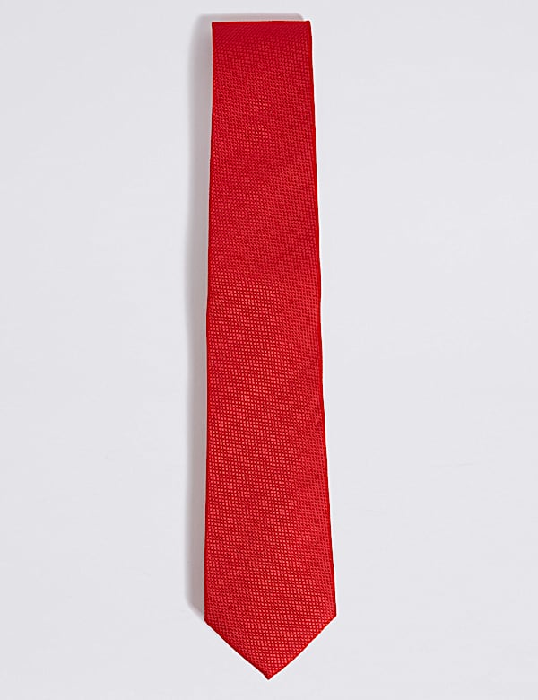 Textured Pure Silk Tie