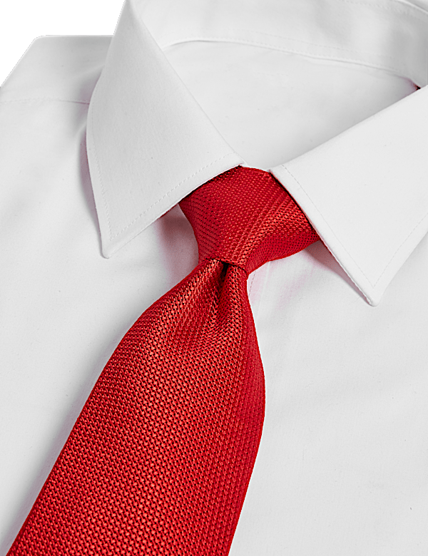 Textured Pure Silk Tie
