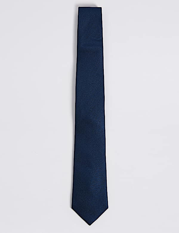 Textured Pure Silk Tie