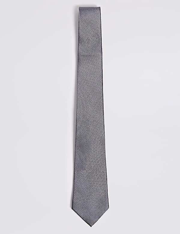 Textured Pure Silk Tie