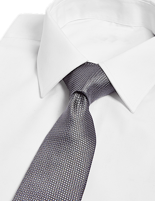 Textured Pure Silk Tie