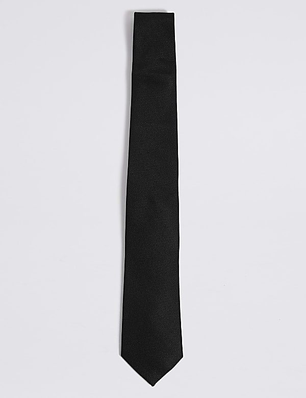 Textured Pure Silk Tie