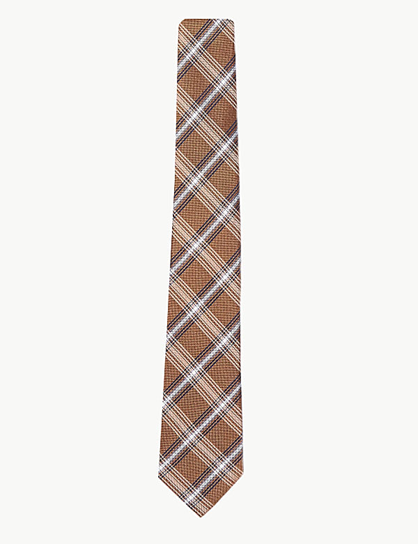 Pure Silk Heritage Check Tie
