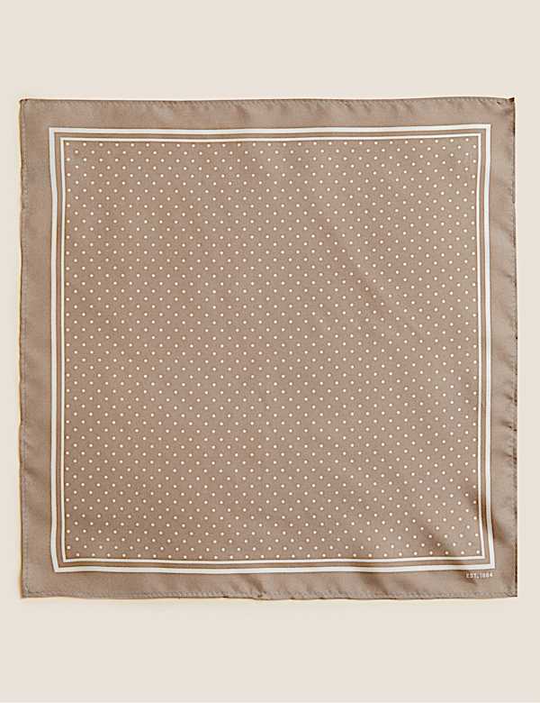 Pin Dot Pure Silk Pocket Square