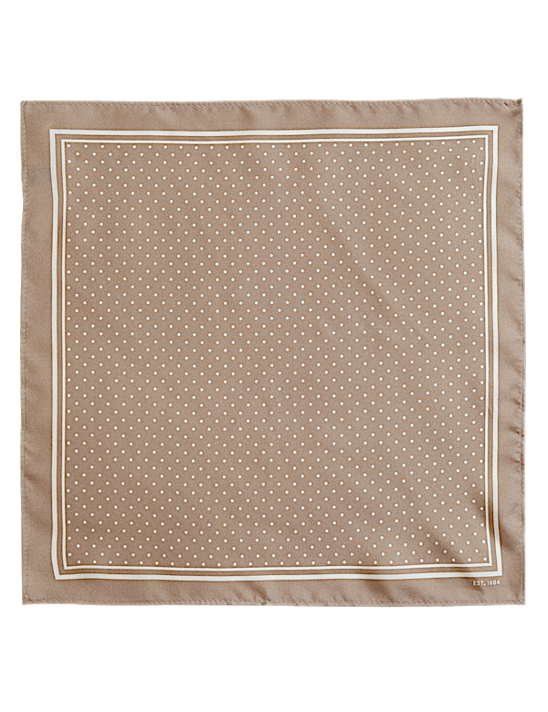 Pin Dot Pure Silk Pocket Square