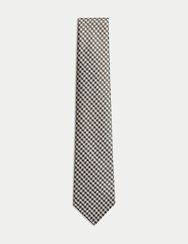 Pure Silk Dogstooth Tie - KR