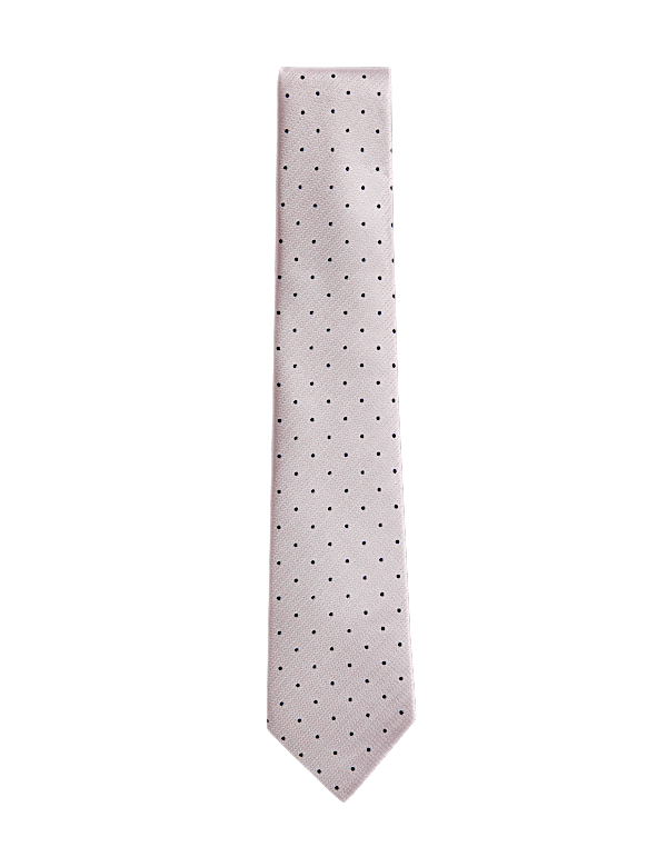 Pure Silk Polka Dot Tie
